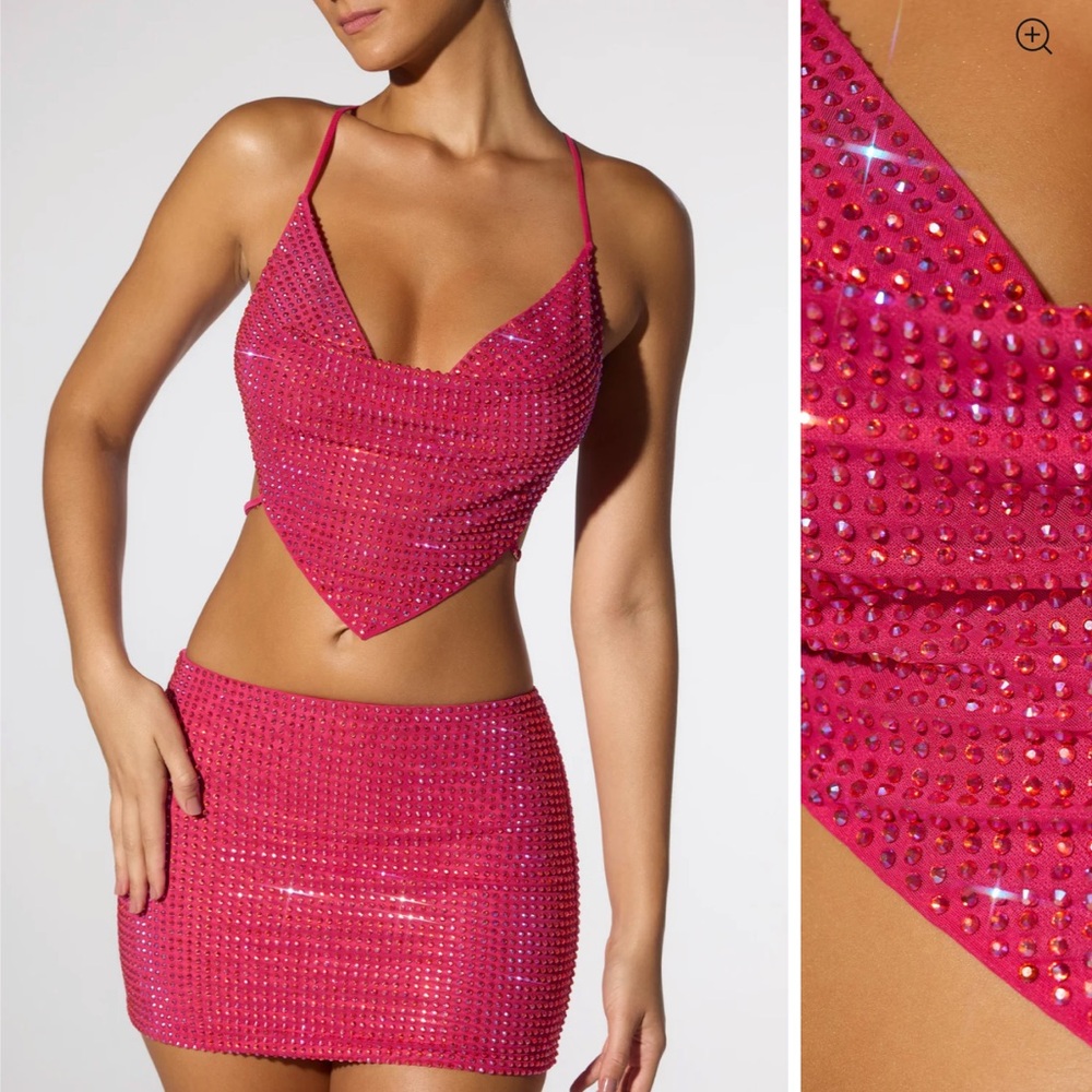 Oh Polly Pink Rhinestone Set